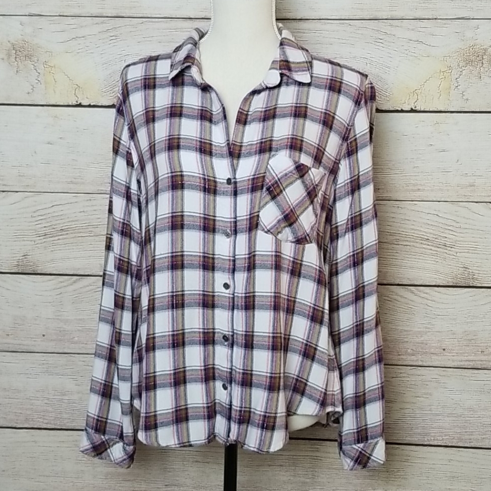 Anthropologie Cloth & Stone Flannel Shirt EUC